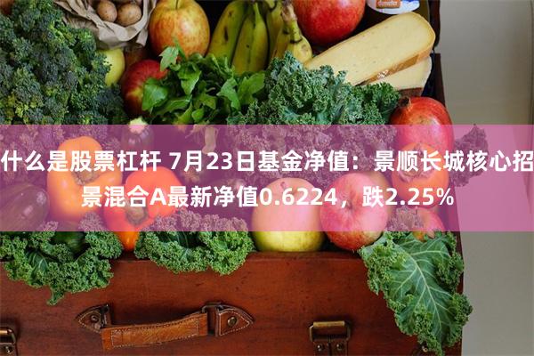 什么是股票杠杆 7月23日基金净值：景顺长城核心招景混合A最新净值0.6224，跌2.25%