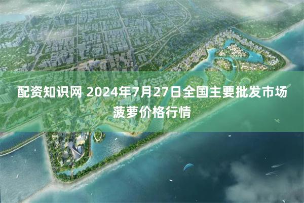 配资知识网 2024年7月27日全国主要批发市场菠萝价格行情