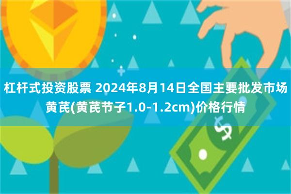 杠杆式投资股票 2024年8月14日全国主要批发市场黄芪(黄芪节子1.0-1.2cm)价格行情