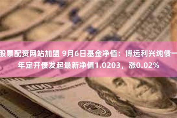 股票配资网站加盟 9月6日基金净值：博远利兴纯债一年定开债发起最新净值1.0203，涨0.02%